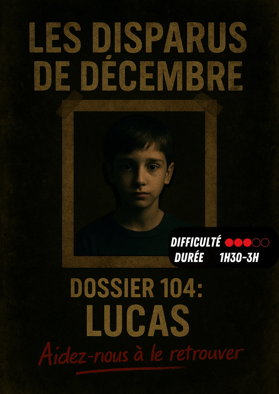 Les Disparus de Décembre, jeu d'enquête à la maison